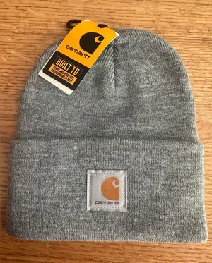 Carhartt NWT Knit Cuffed Beanie - Heather Gray A18 thumbnail 1