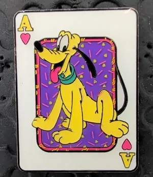 Disney Loungefly Mickey & Friends Playing Card Mystery Collection Pluto ace pin thumbnail 1