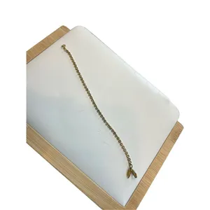 Sarah Coventry signed tennis bracelet clear rhinestone Gold thumbnail 6