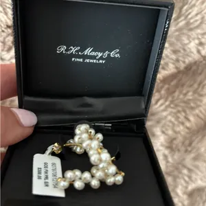 Macys Bridge Cultured Pearl Earrings NWT thumbnail 7