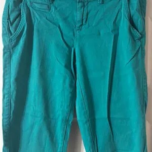 Aeropostale‎ Teal green stretchy skinny pants Size 4 thumbnail 3