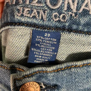 Arizona Jean Co Vintage Straight‎ Patchwork Distressed Jeans 23 New High Rise thumbnail 3
