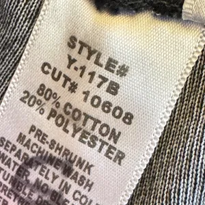 Y2K Hard Tail Forever Black French Terry Lounge Shorts Y-117B Small Made in USA thumbnail 6