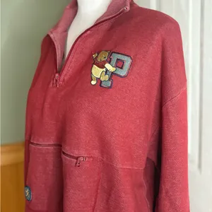 Vintage Disney Pooh 1/4 zip sweatshirt size M thumbnail 2