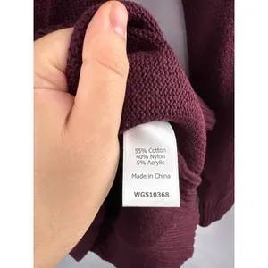 Women’s Market & Spruce Small Burgundy Pullover Sweater thumbnail 5