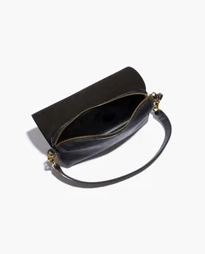 Madewell The Flap Convertible Crossbody Bag Black Leather Minimalist Travel thumbnail 2