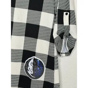 GameDay Couture Dallas Mavericks Buffalo Plaid Sequin Tunic Top S thumbnail 4