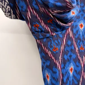 Anthropologie Value Blue Aztec Printed Wide Leg Pull On Pants‎ Sz M thumbnail 8
