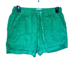 C&C California Green 100% Linen Pull On Shorts Size Small Lightweight #500 thumbnail 1