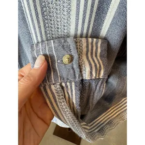 Anthropologie Maeve Shirt Women‎ Small Blue Chatham Striped Button Down Blouse thumbnail 9
