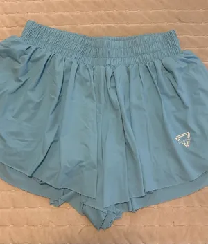 Amazon Light Blue Athletic Skorts with Built-In Liner thumbnail 1
