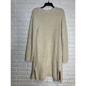 POL cream Boucle long open cardigan super soft cozy layer women's‎ size medium thumbnail 7