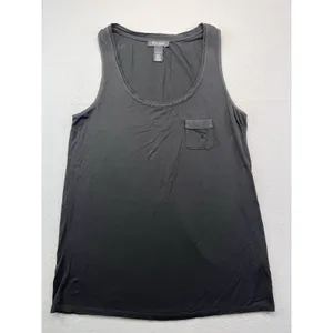 White House Black Market Small Sleeveless Tank Top Black‎ Pocket thumbnail 8