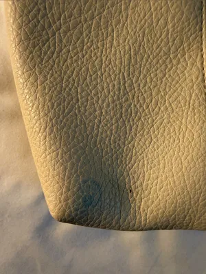 Anthropologie Cream Textured Shoulder Bag with Gold Accent thumbnail 4