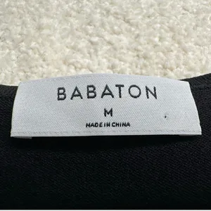 Babaton: Black High Neck Knit Crop Top thumbnail 7