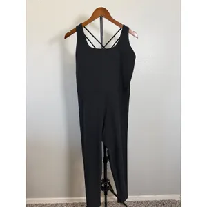 CALIA by Carrie Underwood Black Strappy Back Athletic Jumpsuit WAX32264 XL thumbnail 3