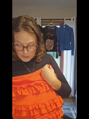 White Fox Bright Orange skirt - S thumbnail 3