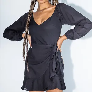 Princess Polly Kameron Mini Dress in Black Size 2 New with tag thumbnail 2