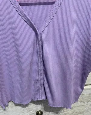 Romwe Purple Cropped Top thumbnail 3