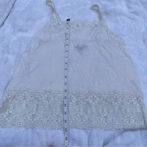 American Eagle White Lace Trim Cami Tank Top Size XS Spaghetti Strap Summer Top‎ thumbnail 8