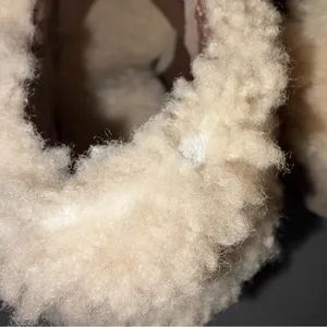 Ugg Georgette Nubuck Leather Sheepskin Shearling Ankle Boots Heels Shoes size 5 thumbnail 8