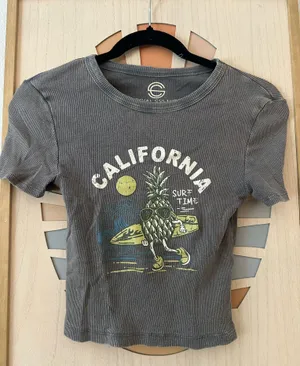 Baby tee Gray thumbnail 1