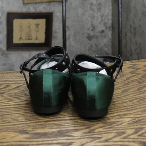 NWT Charles by Charles David Vintage Wrap Satin Flats 1673d6a333ad98 Green 7M thumbnail 4