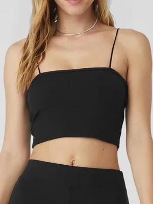 Alo Goddess Rib Bandeau camisole Size M thumbnail 1
