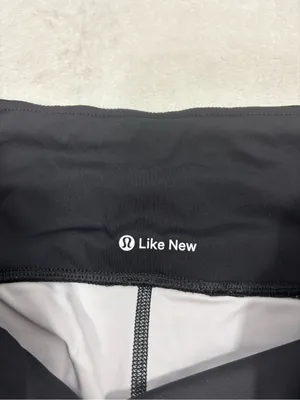 lululemon athletica Black & White Marble-Print Leggings Size 8 thumbnail 5