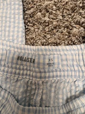 Hollister Blue and White Striped Pants thumbnail 3