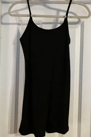 Spaghetti Strap Short Athletic Romper in Black Size M thumbnail 1