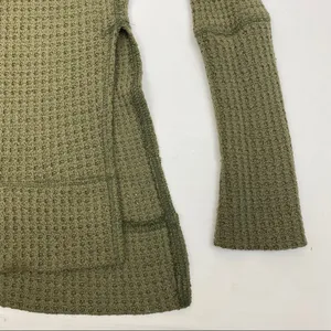 Free People Kate Thermal Long Sleeved Top: Olive Army Camo Green thumbnail 10