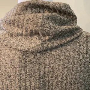 Jones New York NWT szM long sleeve heathered grey tan cowl neck high low tunic thumbnail 6