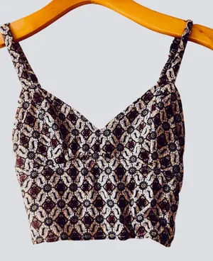 Hollister Floral Geometric Crop Tank thumbnail 1