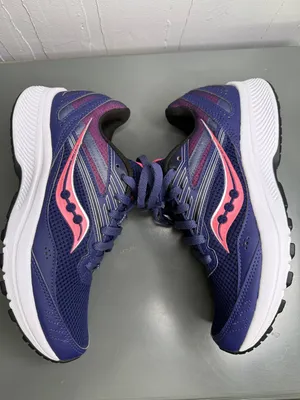 Saucony Women's Cohesion 15 in the "Cobalt/Punch Running Shoes Size 7 thumbnail 4