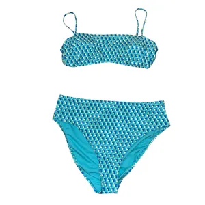High waisted geo print bikini thumbnail 4