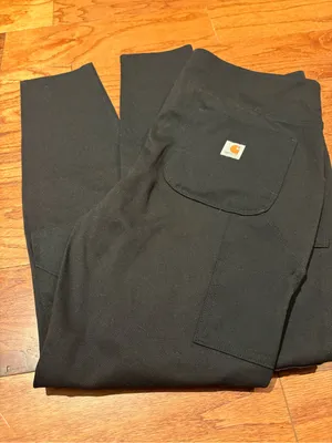Carhartt Black Cargo Force Fitted Work Pants with Utility Pocket SZ L thumbnail 1
