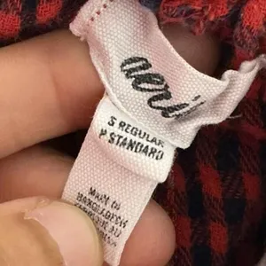 Aerie Lounge Pants Small Red Plaid High Rise‎ Elastic Waist Comfy Casual thumbnail 3