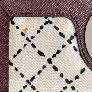 Kate Spade Sally Newbury Lane Burgundy Mulled Wine Crossbody Leather‎ Bag thumbnail 12