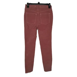 We The Free People Women's Pants Mid-Rise‎ Skinny Corduroy Raw Hem Brown 25 NWT thumbnail 6
