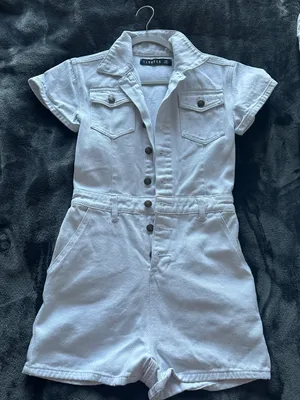 LIONESS Denim Romper thumbnail 1