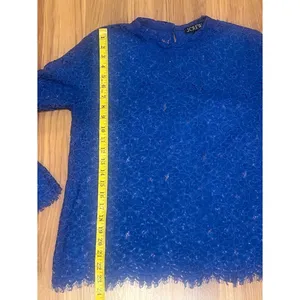J. Crew Mockneck Floral Lace Top - Size 8 thumbnail 7