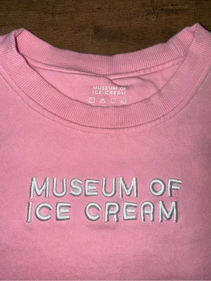 Museum of Ice Cream Crewneck Sweatshirt in Bubblegum Pink Adult XL thumbnail 2