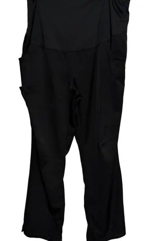 HH Works by Healing Hands Women's Black Stretch Maturity Scrub Pants Size L thumbnail 1