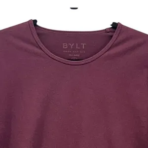 BYLT Drop‎ Cut Shirt Maroon XL Purple Size L thumbnail 3