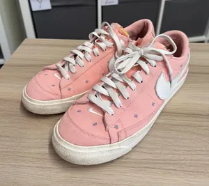 Nike Blazer Low Women's Pink Canvas Low-Top Sneakers thumbnail 1