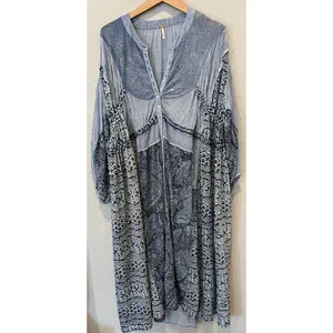 Free People Oh My Mix Print Long Sleeve Dress Duster Size Small thumbnail 9