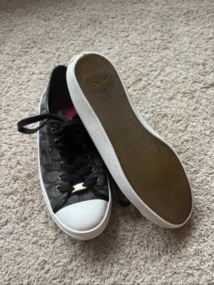 Coach Black Signature Canvas Low-Top Sneakers thumbnail 2