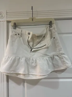 White Abercrombie Skirt Mini thumbnail 5