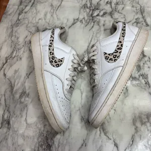 Nike Court Vision Low Women’s White tan brown Animal Print size 9.5 thumbnail 7